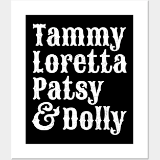 Tammy// Loretta// Patsy// Dolly Posters and Art